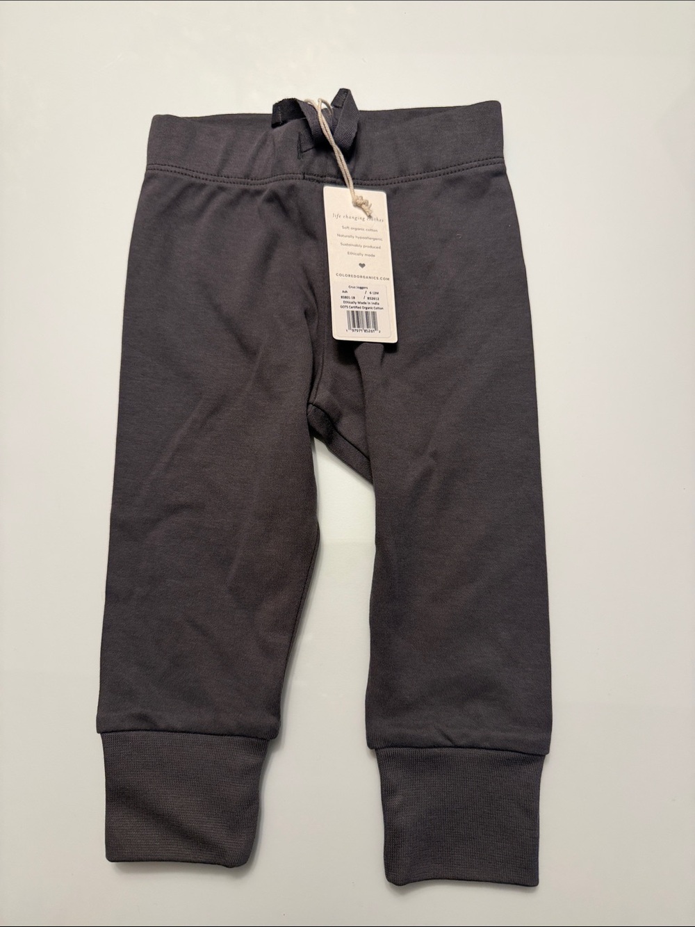Kids Dark Gray Jogger Bottoms - Cored Organics